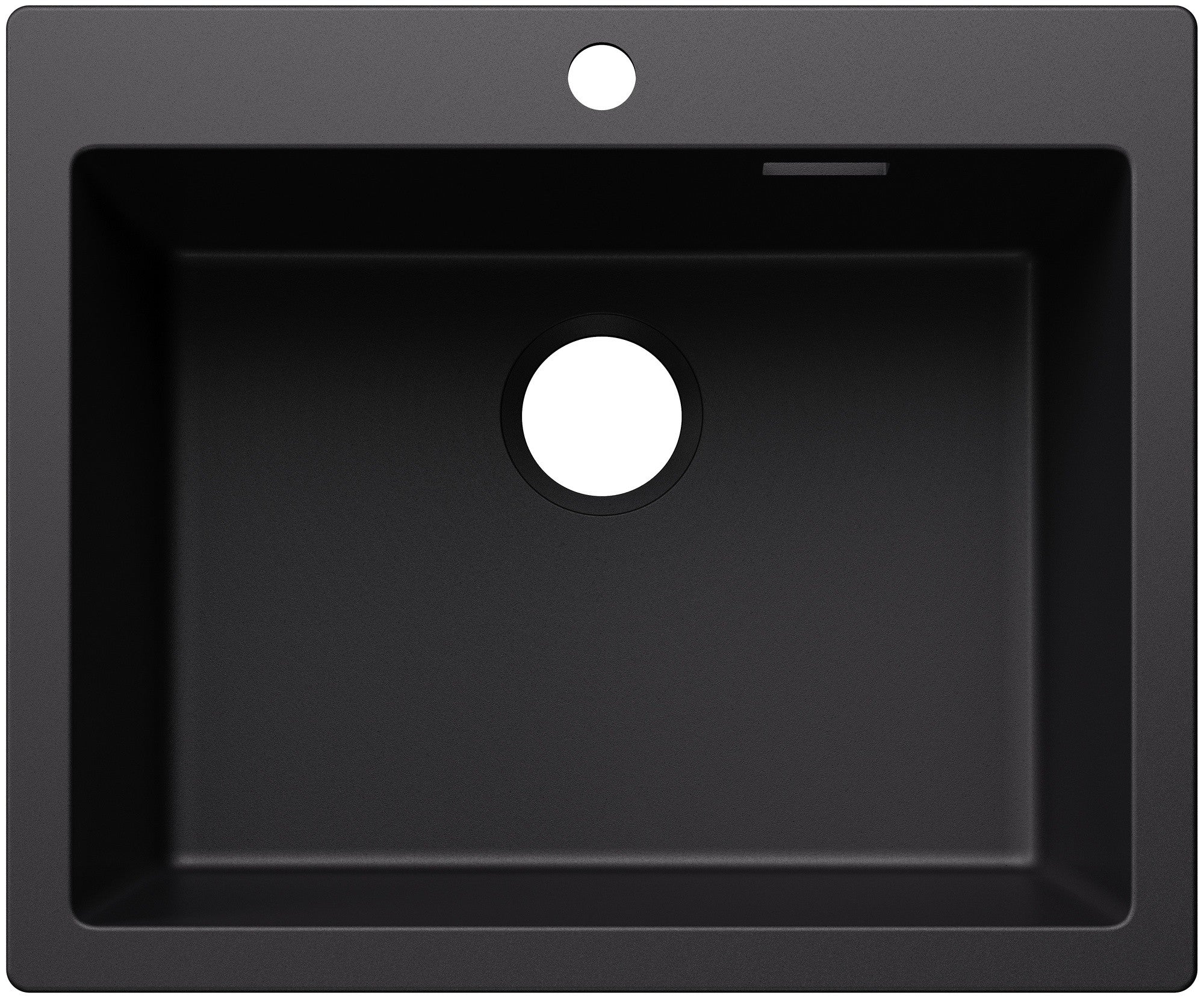 Chiuveta bucatarie Pleon 6, 527770, granit negru, pe blat, 620 x 510 mm, Blanco